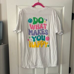 White Kids Shirt with Colorful Print